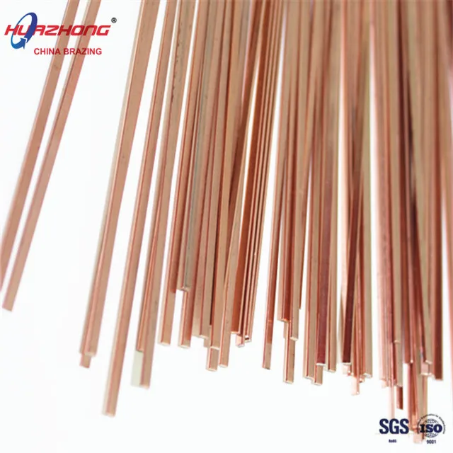 Free Samples Phos Copper Bar Brazing Alloys Flat Rods Manufacture Phosphor Solder Welding Rod Price for HVAC Cp202 L-CuP7