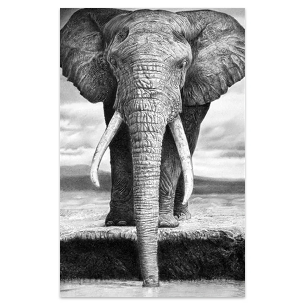 Wholesale 3d Picture Abstract Elephant Decoration Home Wall Art Painting