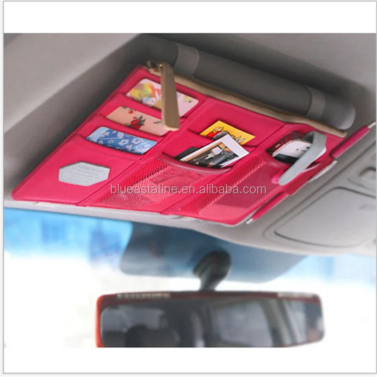 Многофункциональная автомобильная сумка для хранения солнцезащитного козырька, сумка для заметок, держатель для карт CD багги
