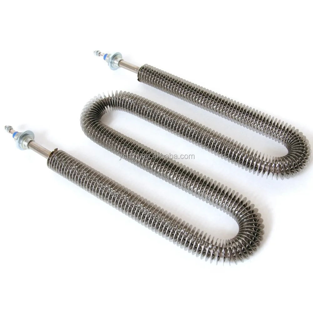 Трубчатый нагреватель. Air Heater KW 3. Tube heating element 2ph;2x3kw. Стандартные оребренные электронагреватели.