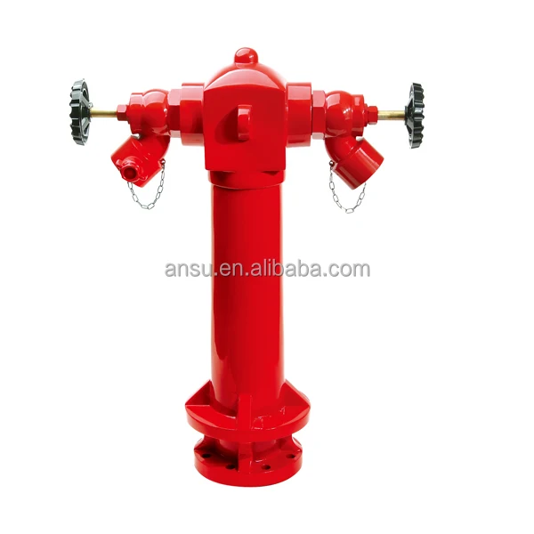 ANSU 3 Ways 4'' Cast Iron Fire Hydrant DN100 Fire Fighting Water Portable Type