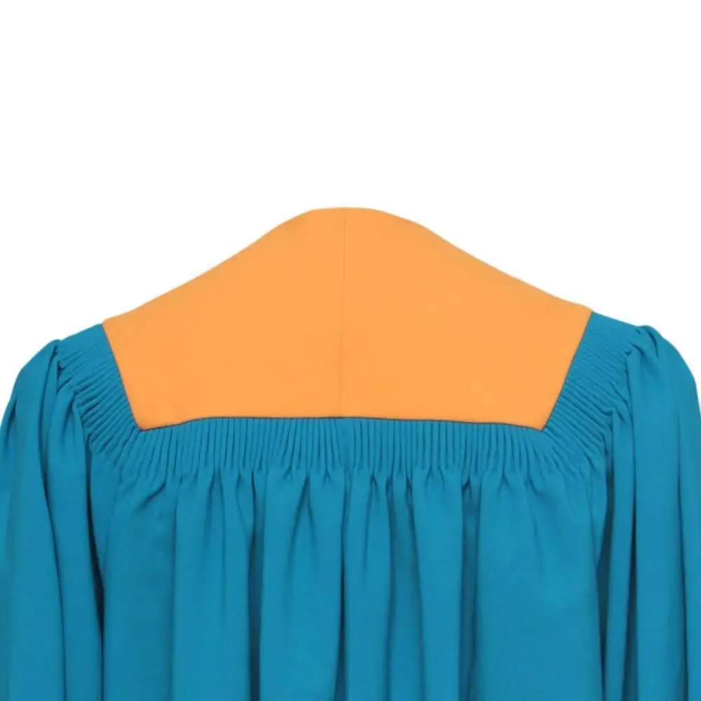 Senior Classic Matt Custom White and Dark Blue Choir Robes