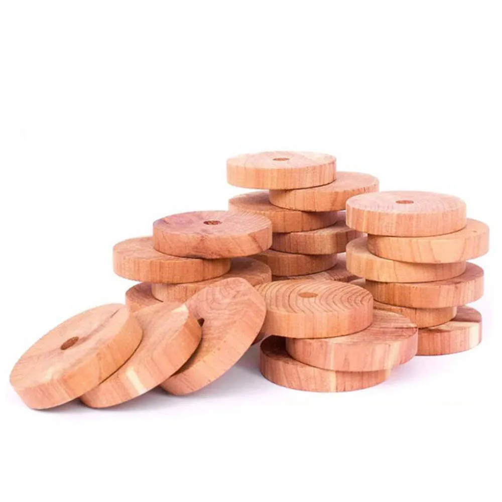 Репеллент от моли, круглая 100% натуральная кладовая, защита от вредителей, шкаф, деревянные кедровые кольца для шкафов и ящиков