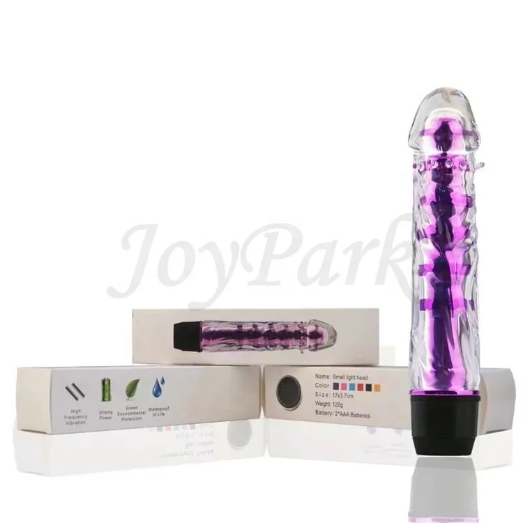 JoyPark Wholesale Clitoral Toy Vibrating Electric Dildo Vibrators Lighted Phthalate-Free Soft Waterproof for Women