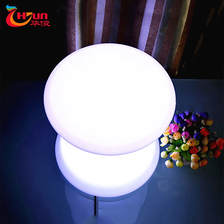 Перезаряжаемый круглый стул с подсветкой, яркий стул со светодиодной подсветкой, мебель с подсветкой