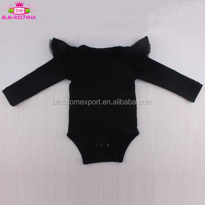 black long sleeve onesie