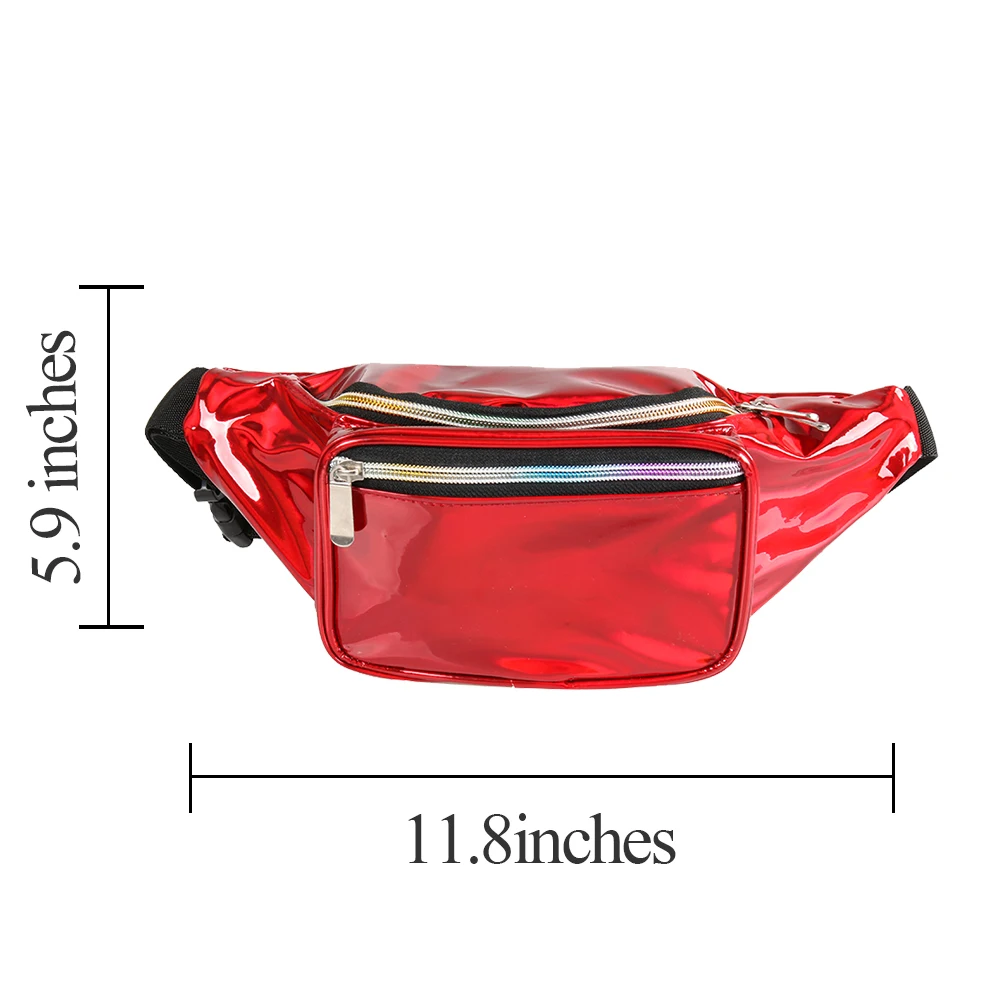 Бесплатный образец, горячая распродажа, Кожаная поясная сумка, голографическая модная дизайнерская сумка