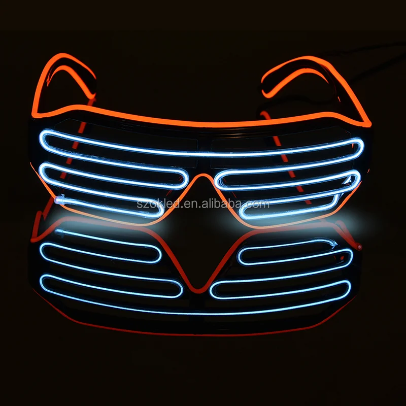 Honoson 102 Pcs LED Glasses - Neon Flashing Shutter Shades For Parties & Events (6 Colors)