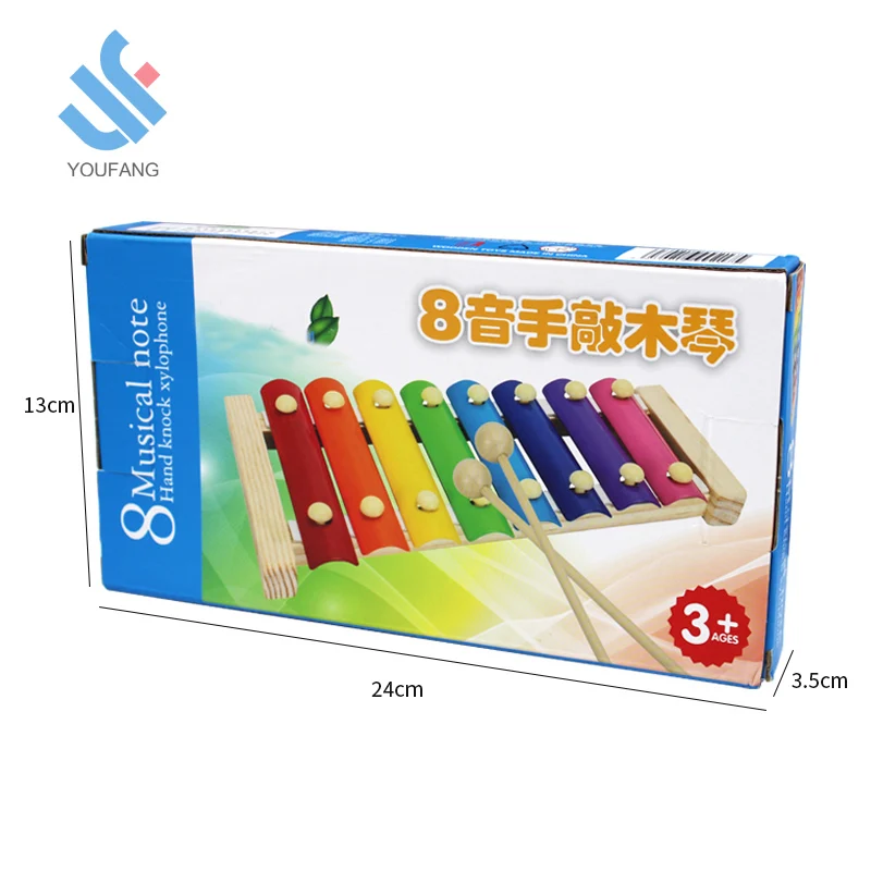 YF-M217 8 ключей рука прекрасный обучения образовательные ксилофонная музыка деревянная игрушка для детей