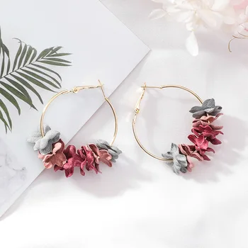 Fashion Korean Style Fancy Flower Hoop Earrings for Stud Girl - China  Jewelry and Fashion Jewelry price | Made-in-China.com