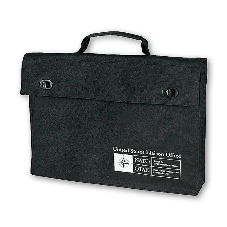 Polyester Conference File Tote Bag Business Man’s Meeting Padded Briefcase Soft Bag Litpromotion CN;HEN MB2001 Unisex Black 1000