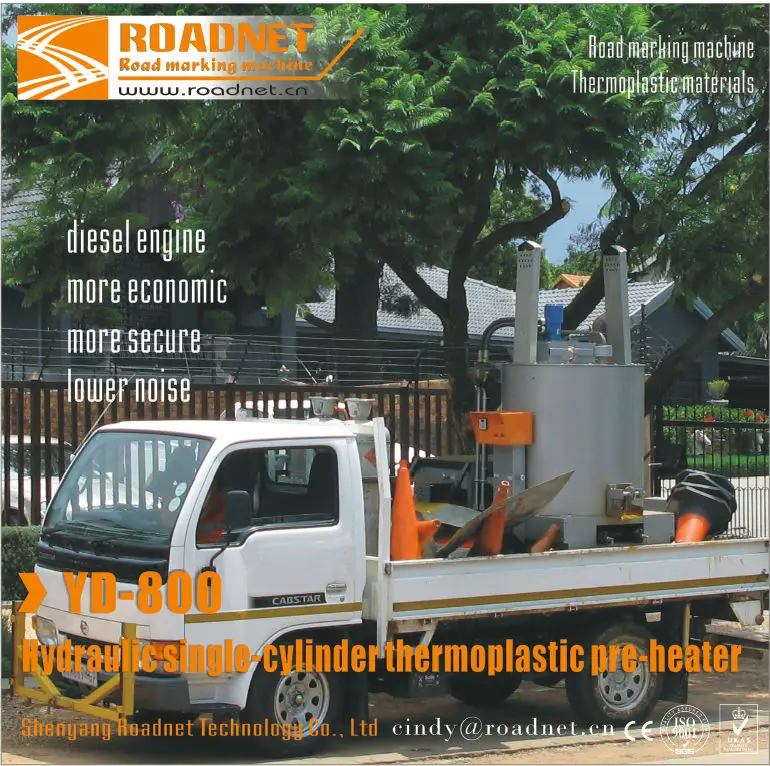 Гидравлические автоматический контроль температуры двойной цилиндр термопластичные подогреватель, термопластичный краски правильная машина