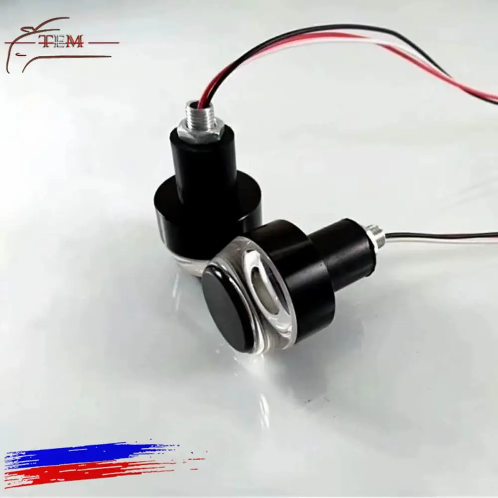 Система освещения мотоцикла белый желтый указатель поворота светодиодный индикатор мигалка рукоятка Руль конец