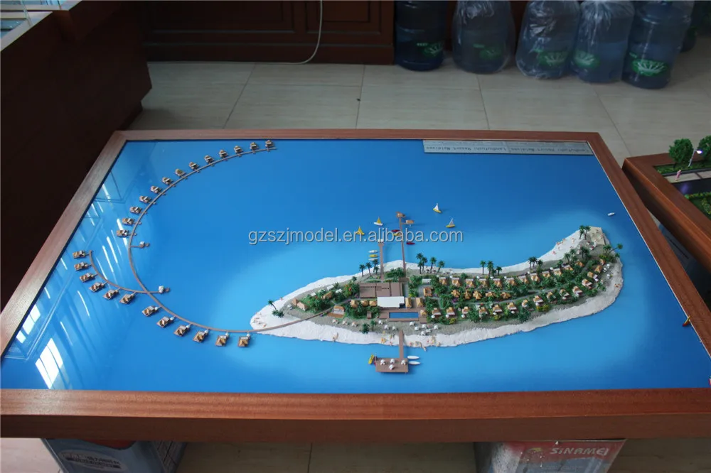 
Architecture design for beach villa model, ho model train model 