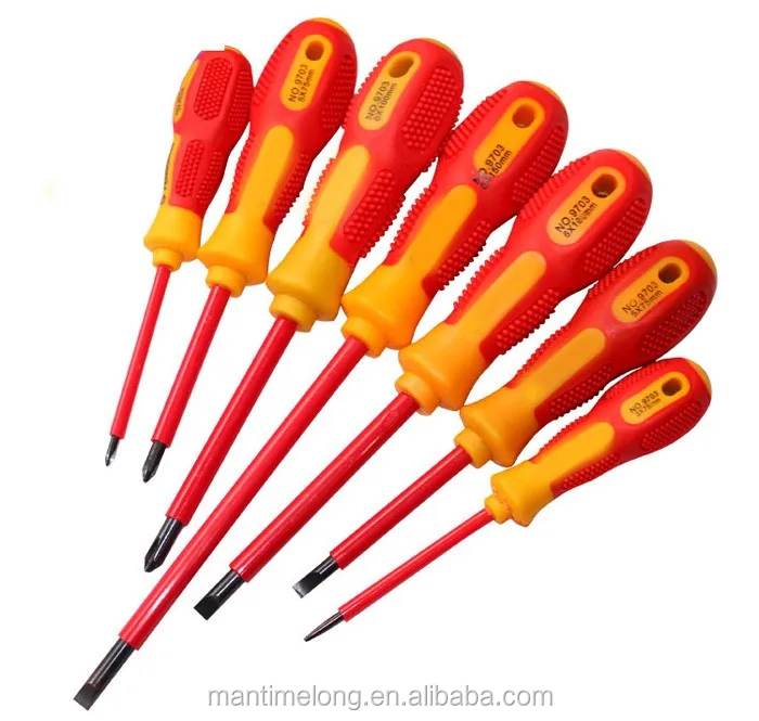 Electricians Screwdriver Set Tool Electrical Fully Insulated Magnetic Tip