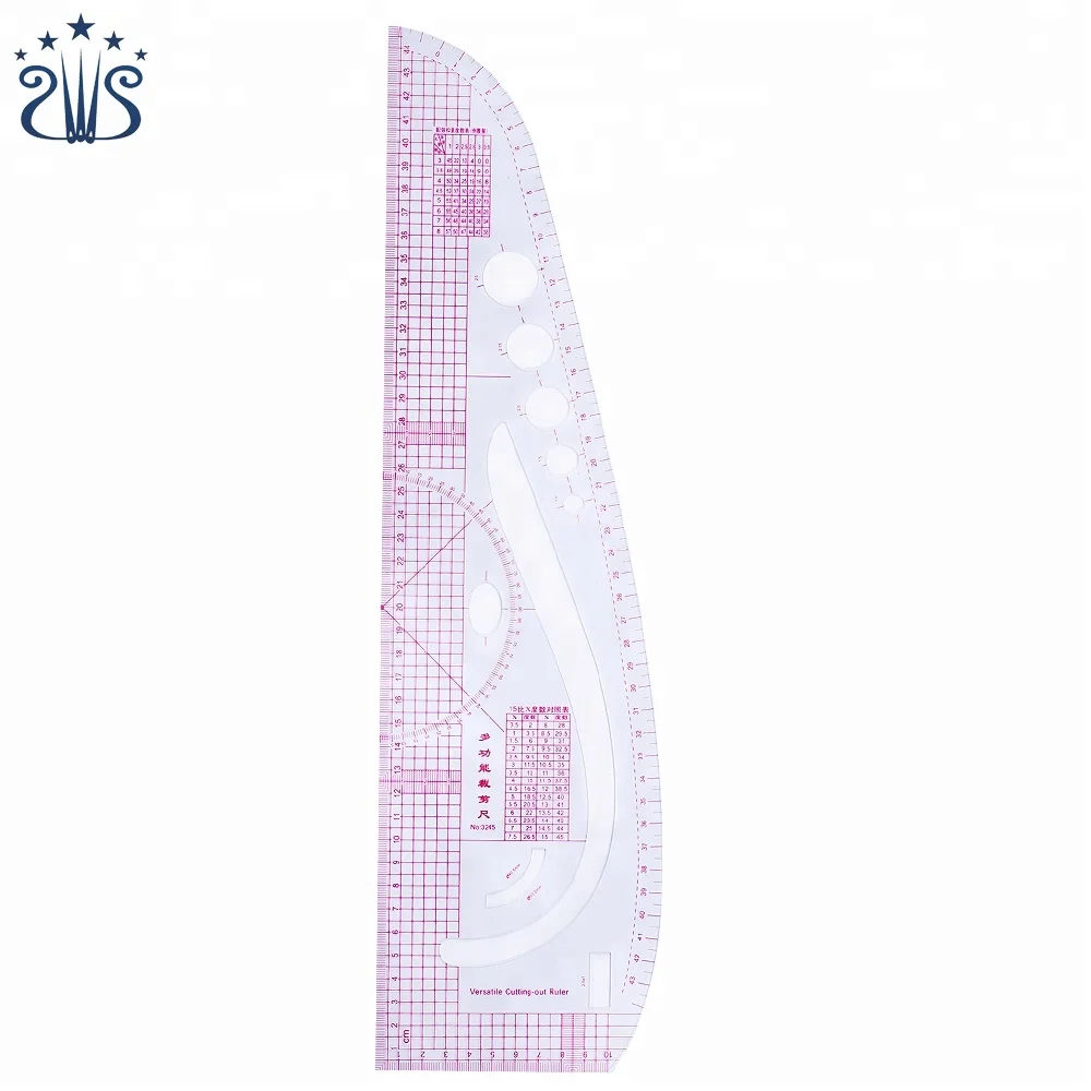 High Quality Diy Plastic Scale Ruler&versatile Cutting-out Ruler#3245 ...