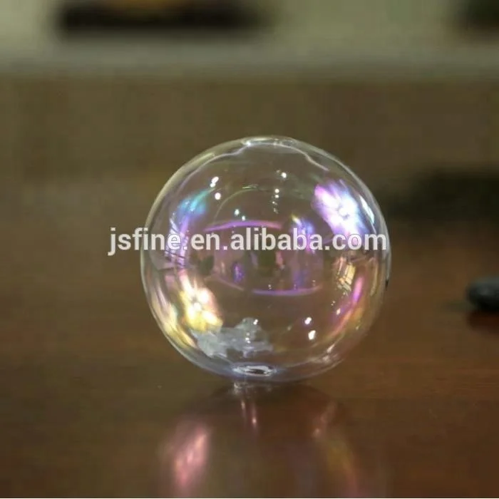 手吹きラウンドレインボー虹色ガラスボール球穴付き Buy Hollow Glass Spheres Decorative Glass Spheres Rainbow Glass Ball Product On Alibaba Com