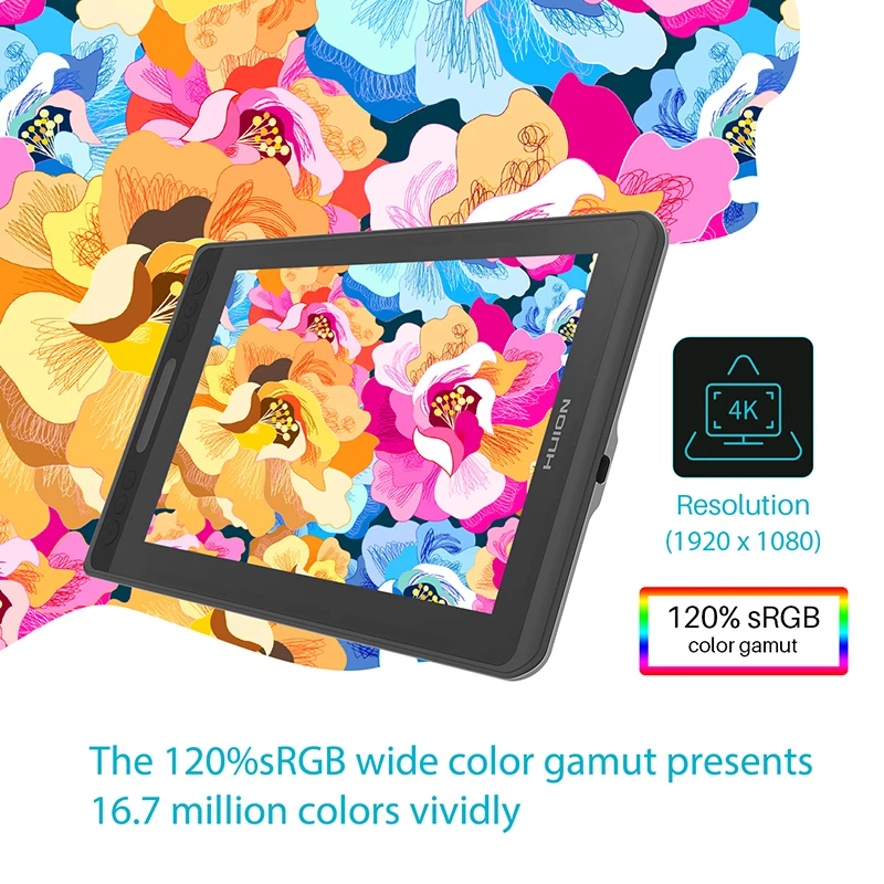 Huion KAMVAS Pro 12 - 11.6 Inch Graphics Tablet with 8192 Pen Pressure