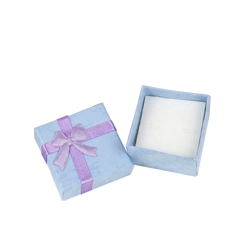 Custom Logo Small Jewelry Paper Packaging Gift Box Girls Ring