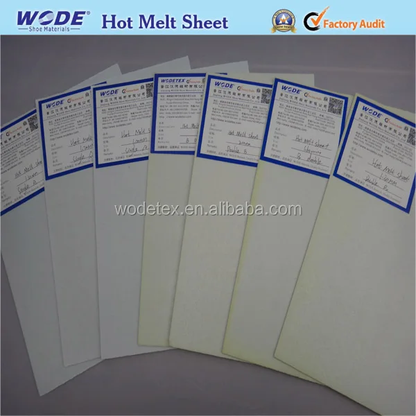Sports shoes material hot melt adhesive chemical sheet with glue