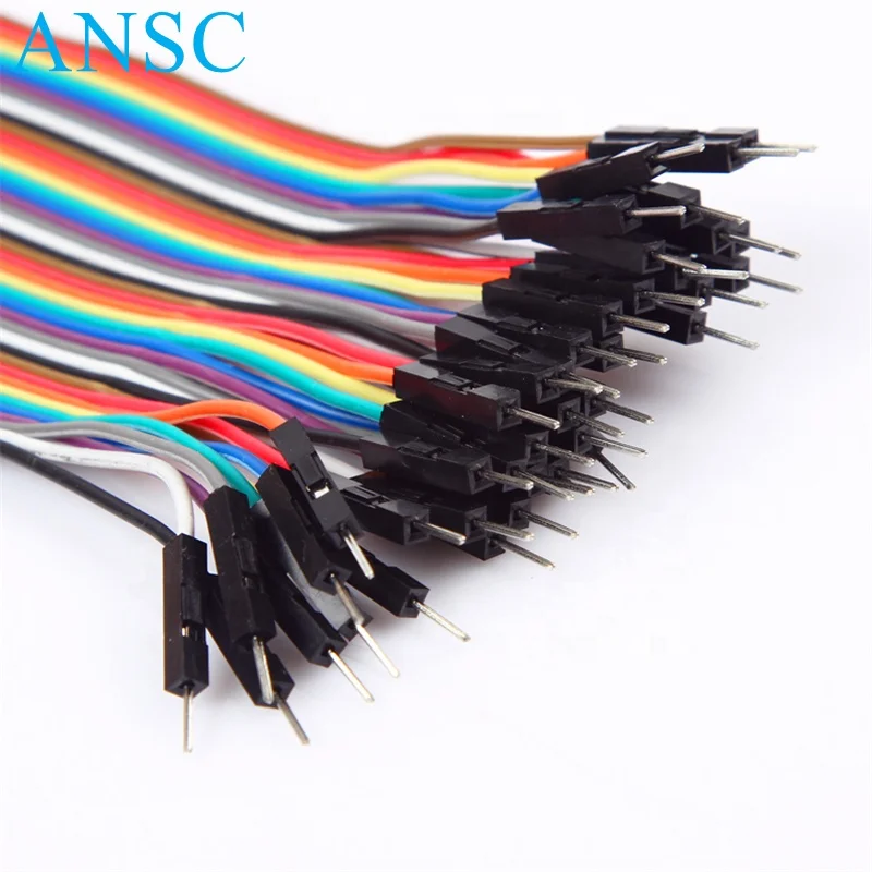 Dupont Line 10 см, 20 см, 30 см, 40 см, 50 см, «штырь-штырь», «гнездо-штырь» и «гнездо-гнездо», перемычка, кабель Dupont