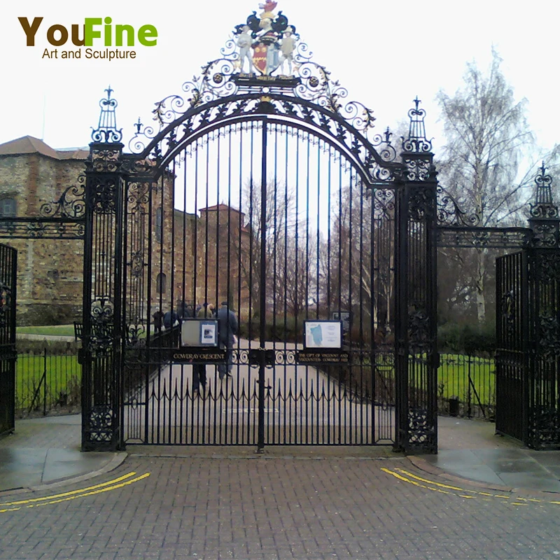 Fancy Wrought Iron Gate for Castle