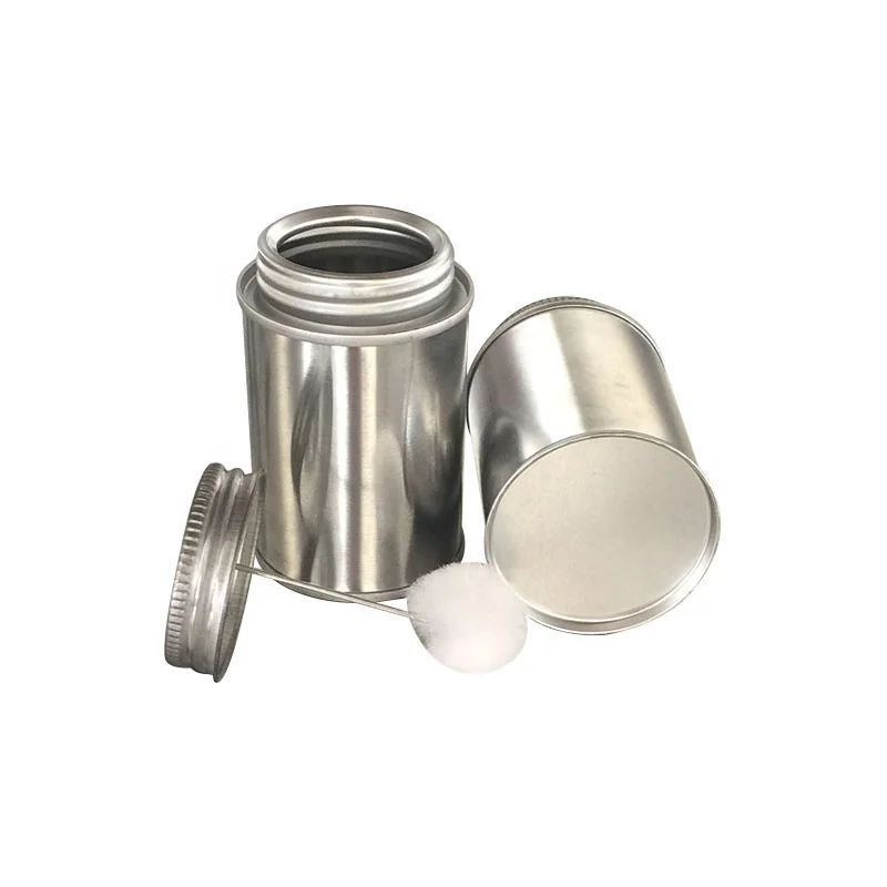 4oz Round PVC Glue Tinplate Tin Solvent Can Manufacturer With Dauber Lid