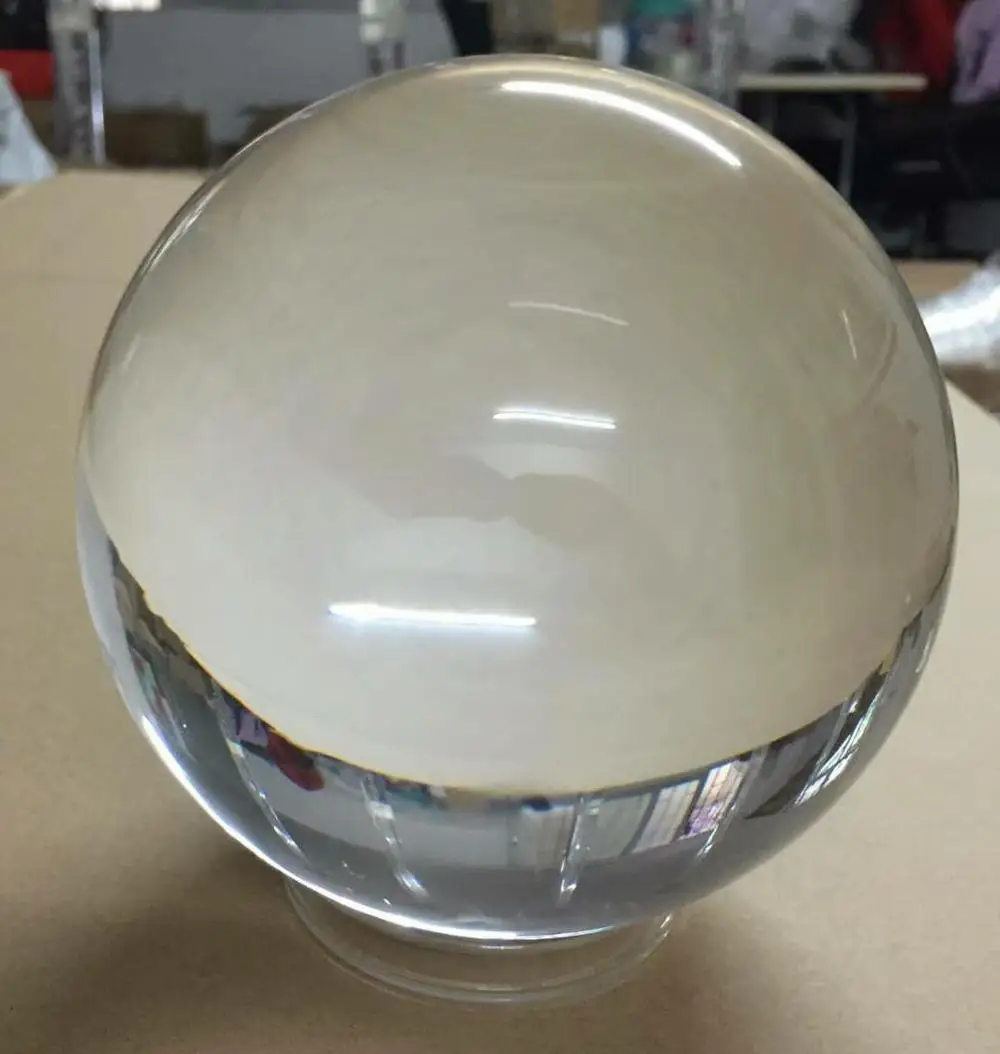 13 13 - 35MM Clear Glass Crystal Balls Bakers Dozen 