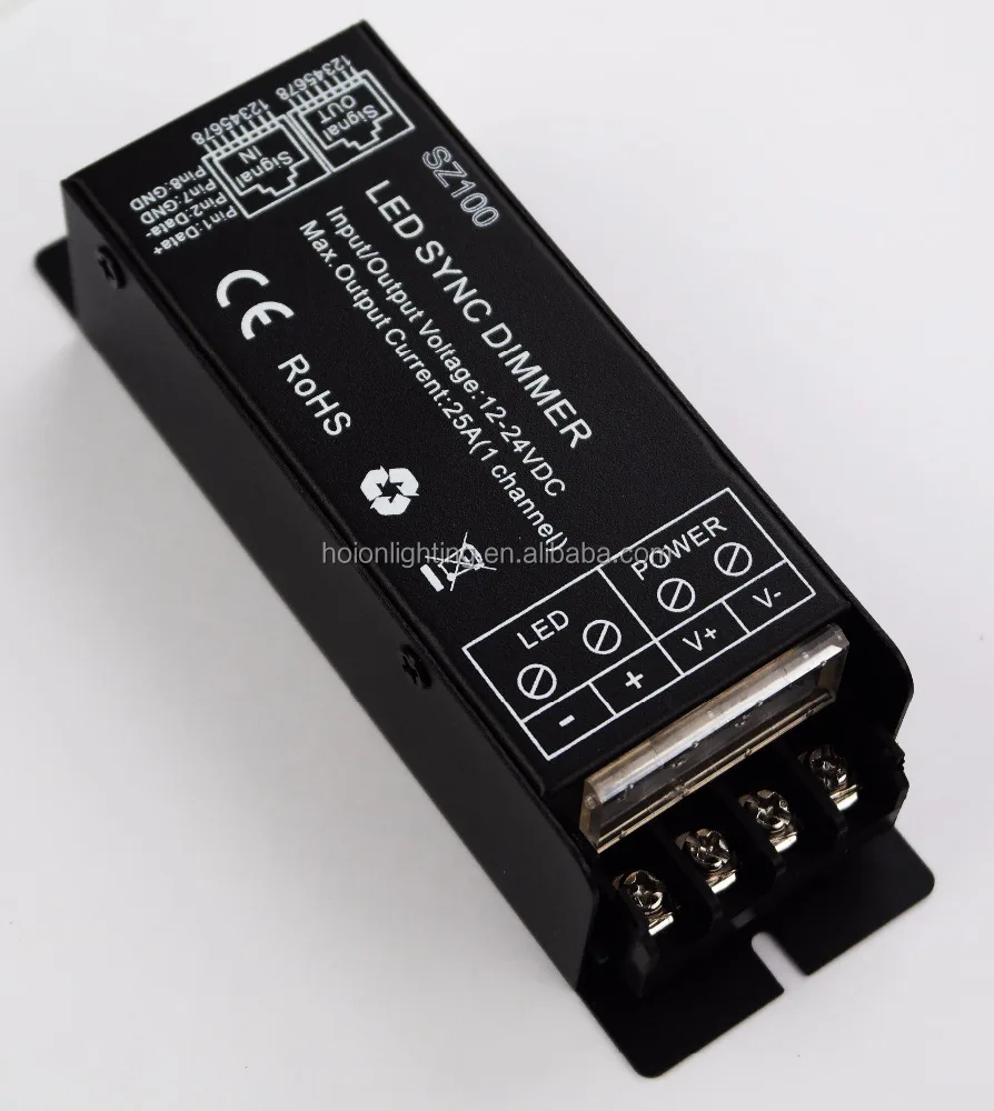 600W 24V RF Touch Remote Controller 25A COB Single Color Led Strip Dimmer