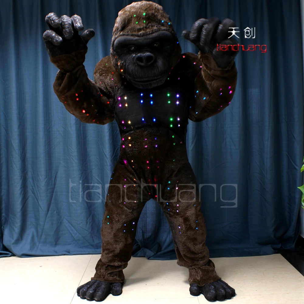 Artificial LED Light up Gorilla Costumes