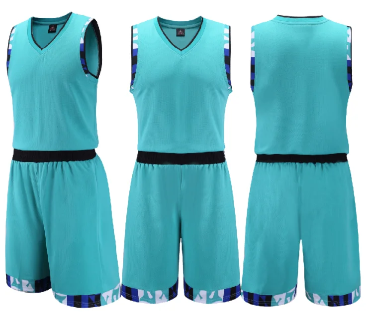  DEHANER Blank Mens Womens Basketball Jersey Training Practice  Sports Mesh Shirts Cool Streetwear,Black Neckline-Light Blue Jersey,Men  Size Small : Clothing, Shoes & Jewelry