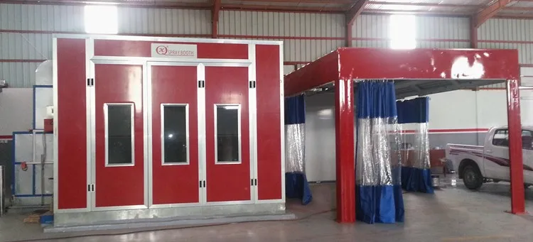 CE Approval QX2000 Diesel Oil Auto Painting Oven Spray Booth
