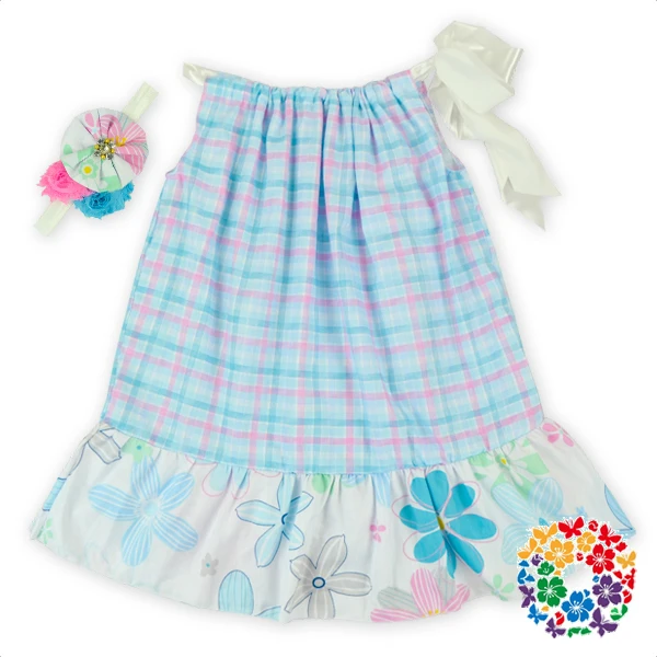 Plaid Printed Children Dress One Piece Cotton Pillowcase Dress Pattern Baby Girl Summer Dress With Headband Buy Children Dress One Piece Dress Pattern Baby Girl Summer Dress Product On Alibaba Com