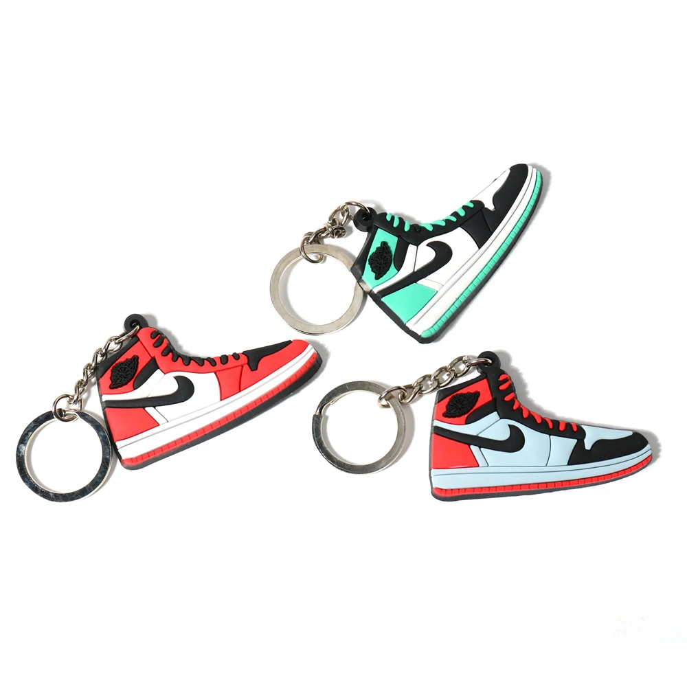Vograce, оптовая продажа, новые товары на заказ, брелок Air Jordan Sneaker, двусторонние 3D Мягкие подвески из ПВХ