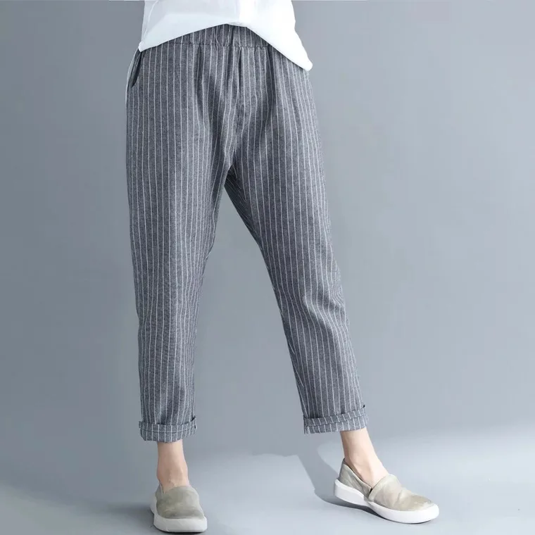 Women High Waist Casual Loose Fit Pants With Pockets India  Ubuy