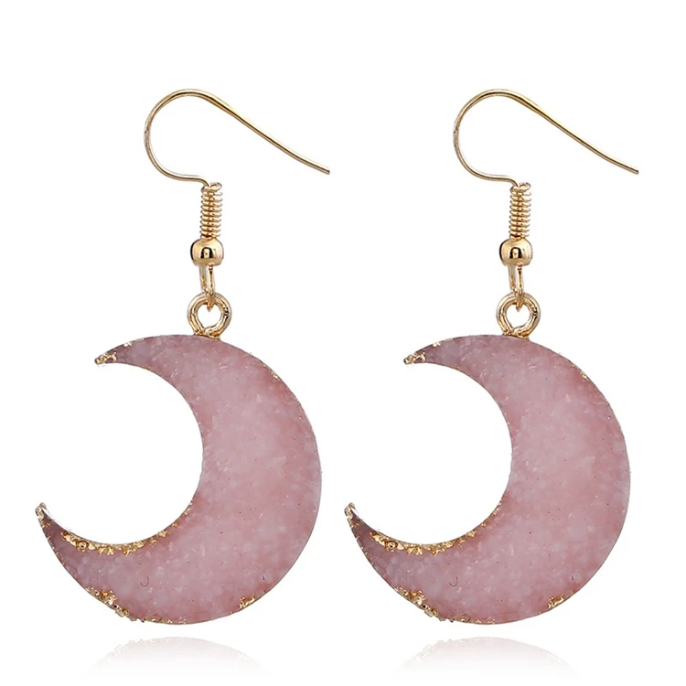crescent moon shaped earrings
