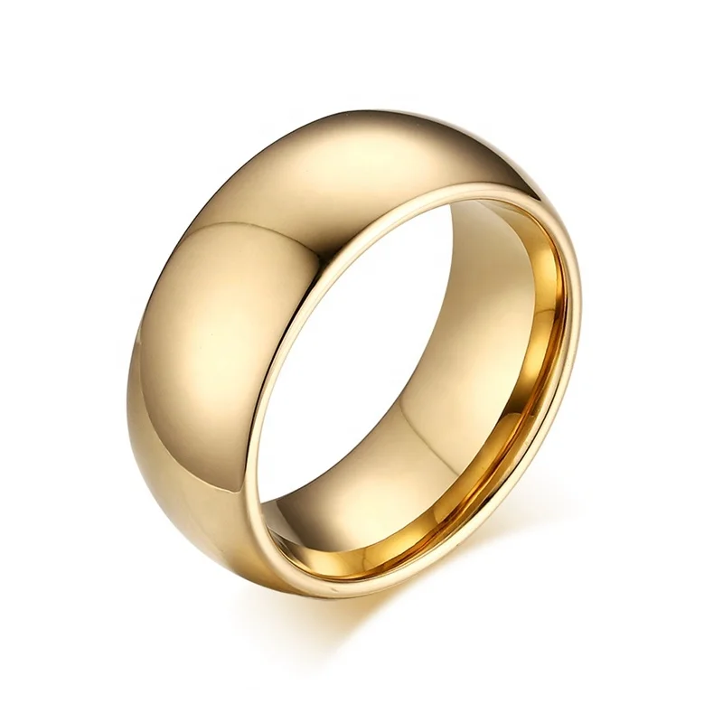 8mm Width Gold Tungsten Rings Blank Custom Logo Tungsten Carbide Signet Rings For Men Women - Buy Tunsten Rings,Tungsten Ring Blank,Custom Signet Ring Product on Alibaba.com