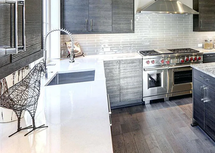 Pure White Stone Countertop Kitchen Top or Vanity for Hotel