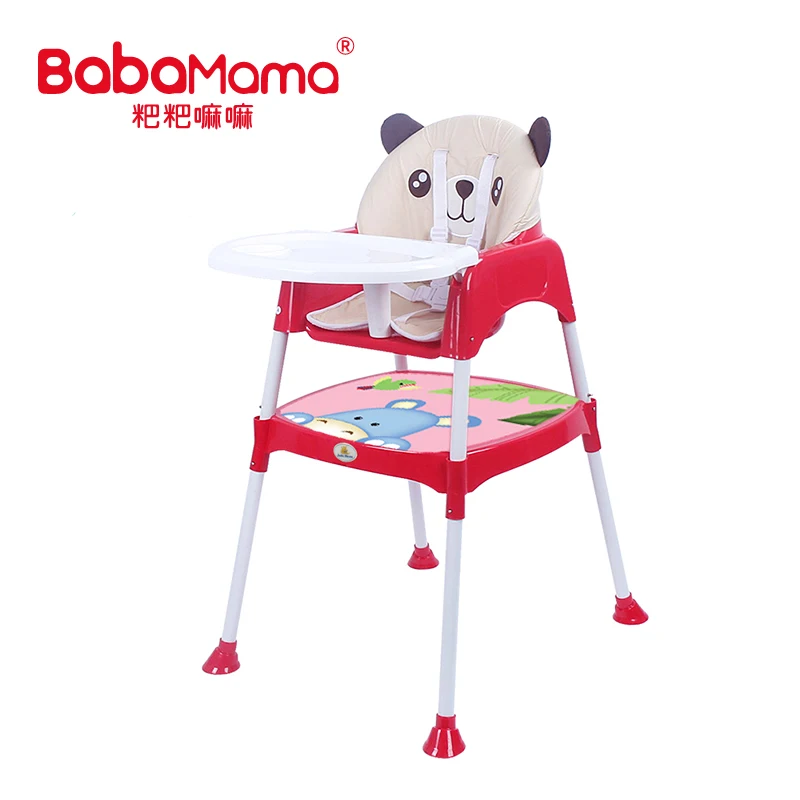 Saftey Plastic Material 2 in 1 Baby High Chair