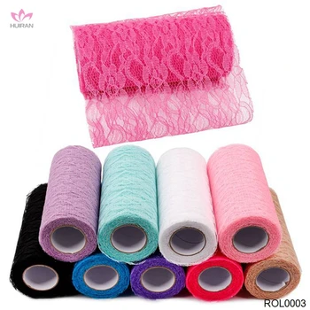Wholesale In stock 100% Lace Tulle Fabric Roll