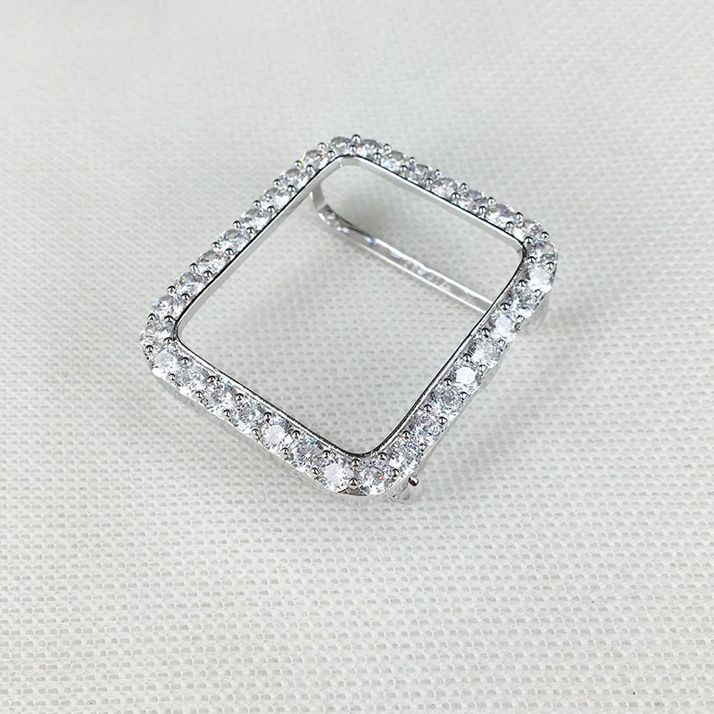 
Серия 1/2/3 38 мм 42 мм льдом часы с бриллиантами чехол для Apple 