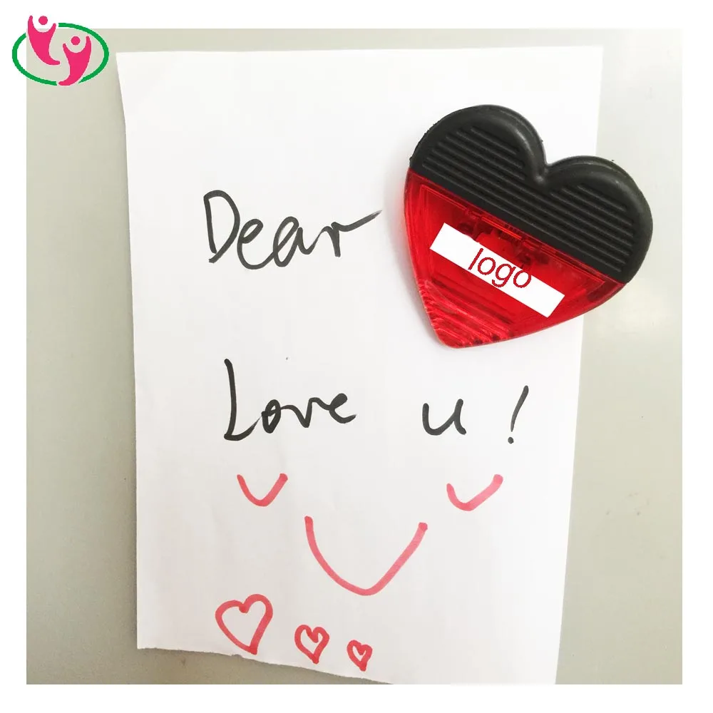 Лидер продаж, магнитный зажим в форме сердца для холодильника