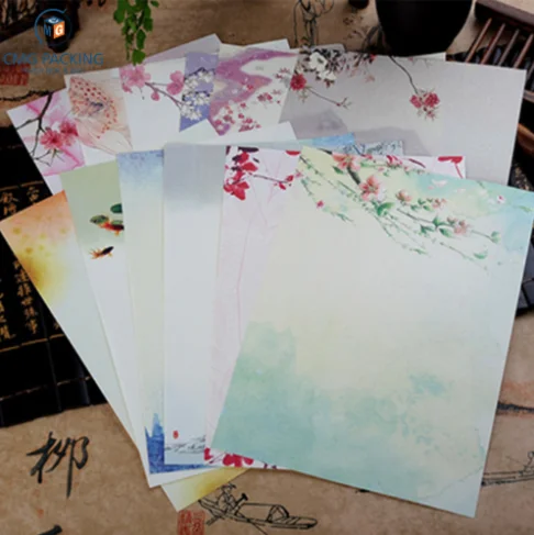 Details about   8X Letter Writing Paper Envelope Sets Flower Print Stationery Chinese Style Chic 