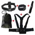 5 in 1 GoPro Go Pro Accessories Set Helmet Harness Chest Belt Head Strap for Gopro