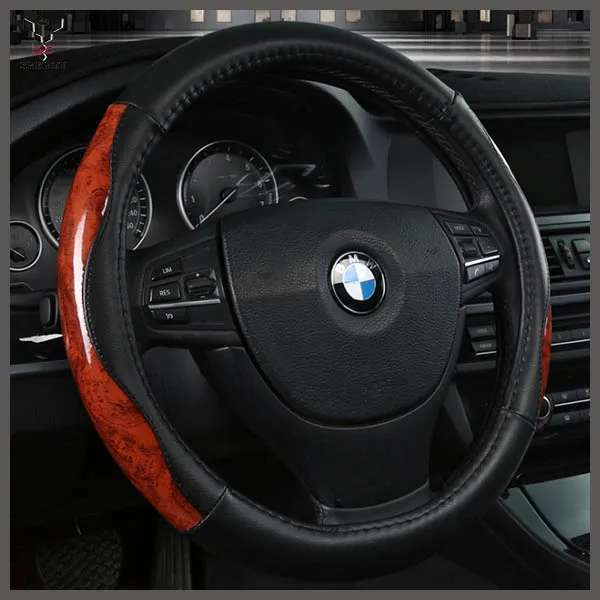 buy leather steering wheel cover