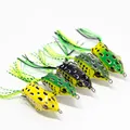 5 5CM 11G Soft Plastic 5 color Fishing lures Frog lure With Hook Top Water Crank
