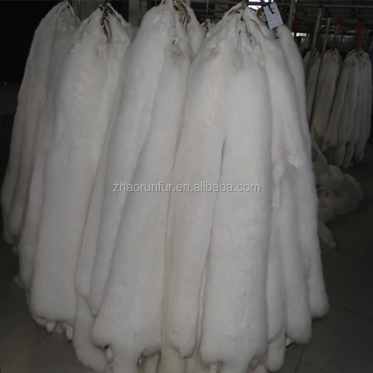 Skin /dyed Fox Fur Skin Pelt From China Factory Price Real White Poly