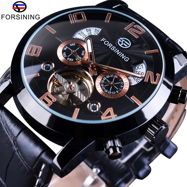 Watch Grand Design|forsining Automatic Moon Phase Watch - Stainless Steel,  3bar Water Resistant