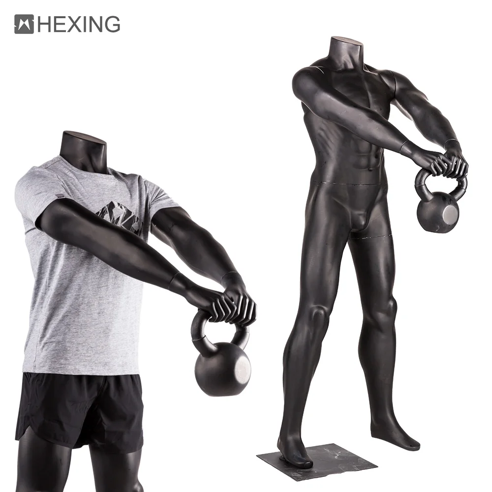 Clothes Display Used Plus Size Muscle Male Sport Black Mannequin