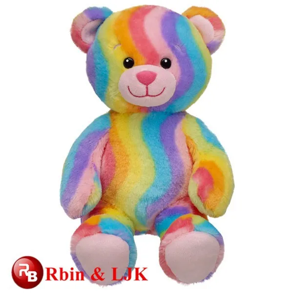 rainbow stuffed bear